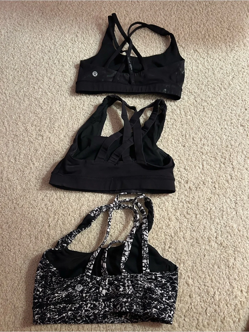 Women’s Lululemon Energy Bras 3-pack B-D